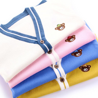 Thumbnail for CozziWear – Chaud et tendance – Cardigan tricoté avec des oursons