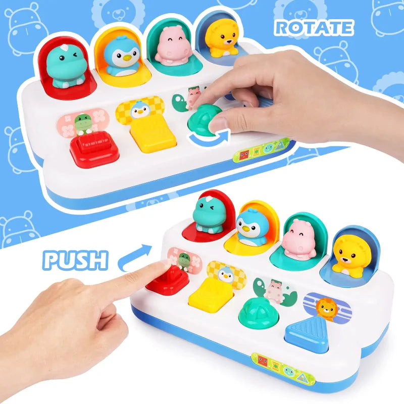 Pop Up Activity Toy – Découvrir et apprendre – Jouets sensoriels pour bébés