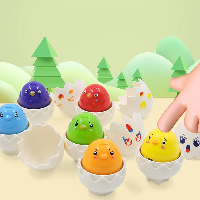 Montessori 3D Eggs Puzzle – Une activité sympa pour Pâques : un jeu de tri d'œufs