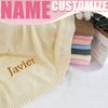 Personalized Baby Blanket – Douce et unique – Couverture en coton personnalisée et brodée