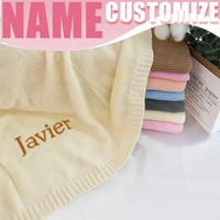 Thumbnail for Personalized Baby Blanket – Douce et unique – Couverture en coton personnalisée et brodée