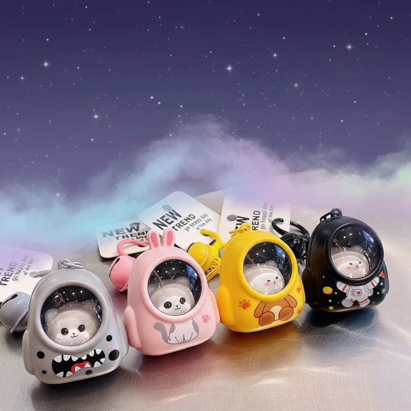 Glowing Astronaut Charm – Mignon et lumineux – Pendentif sac « Astronaute »