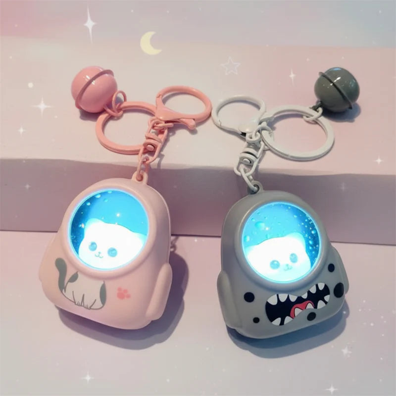 Glowing Astronaut Charm – Mignon et lumineux – Pendentif sac « Astronaute »