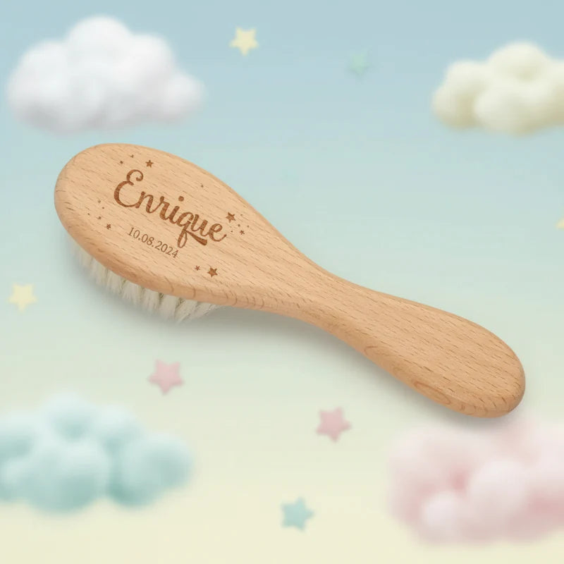 Personalized Hairbrush – Douce et unique – Ensemble de brosses à cheveux personnalisées pour bébé