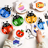 Thumbnail for Wooden Letter Matching Game – Apprentissage et jeux – Puzzle de l'alphabet