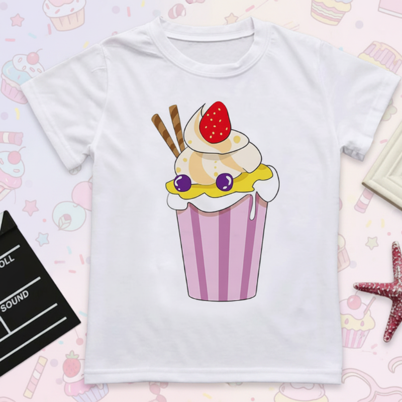 Boys & Girls Summer Tee – Confort et fantaisie – T-shirt enfant à motif amusant