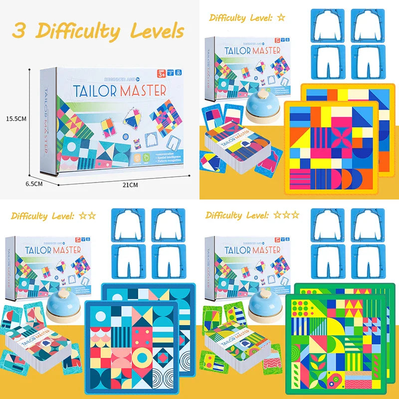 Tailor Master™ – Entraîner la coordination des mains et des yeux – Jeu de cartes Tailleur