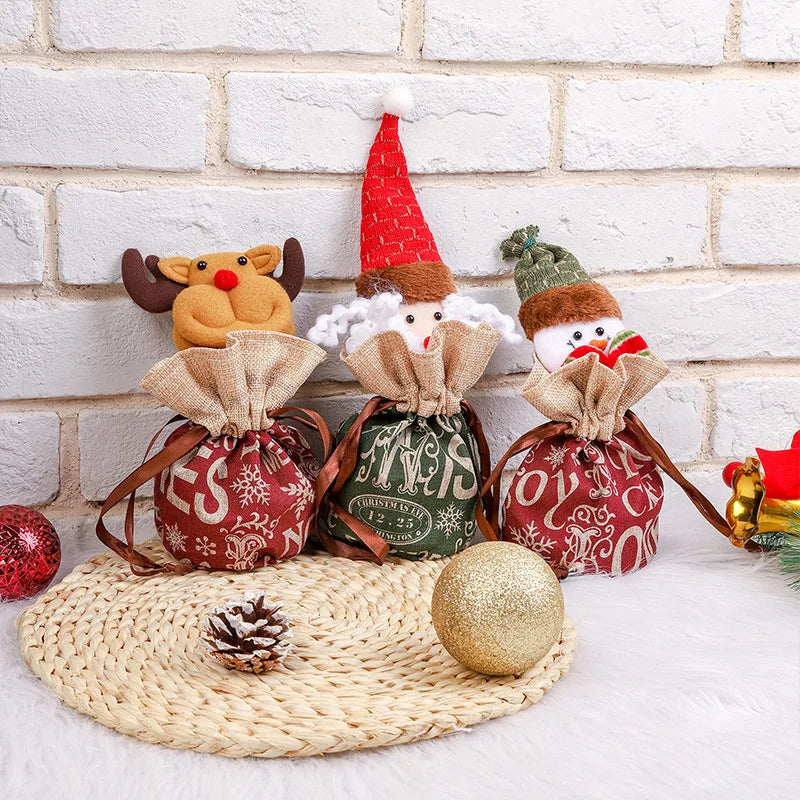 MerryBags – Luxe et réutilisables - Petits sacs cadeaux festifs pour Noël