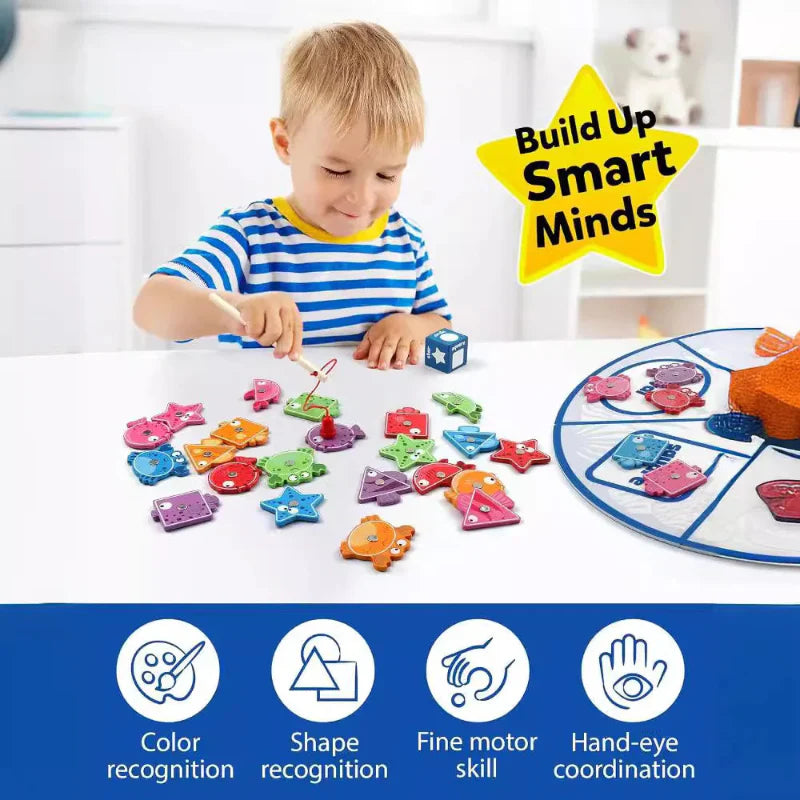 SmartFish – Amusant et éducatif – Set de jeu aimant pêche