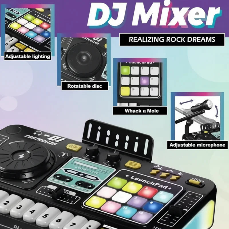 MiniDJ – Musical et interactif – Jouet DJ Mixer