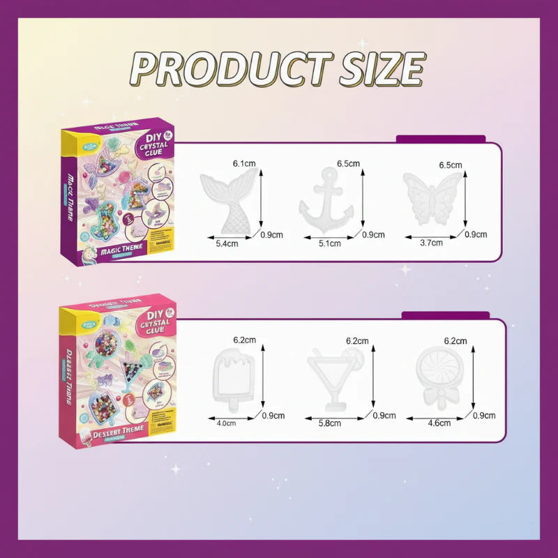 DIY Crystal Keychain Kit – Créatif et ludique – Kit de bricolage pour porte-clés