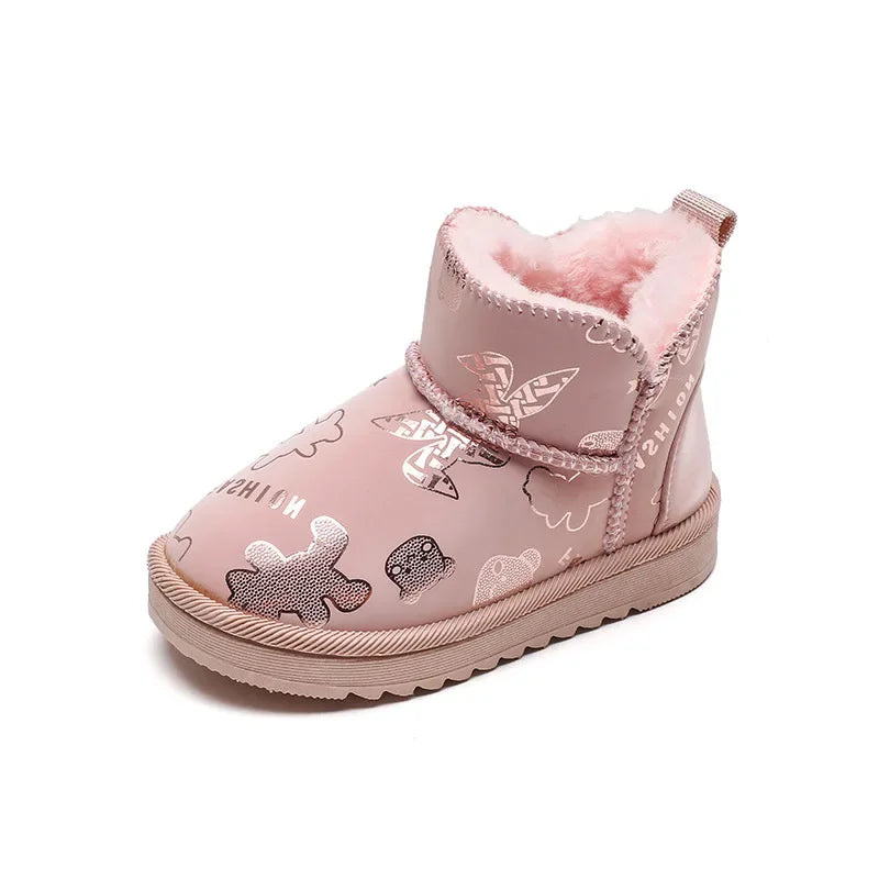 Mini Fashion™ - Design imperméable - Bottes de neige pour enfants à imprimé tendance