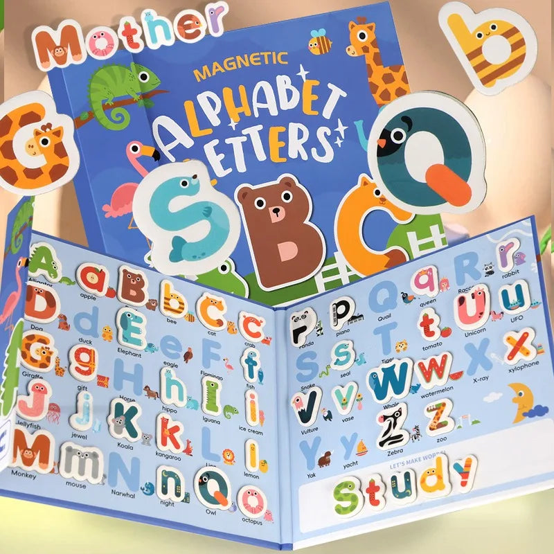 BusyBrain – Apprendre des mots anglais et compter – Alphabet et chiffres Livre de puzzles