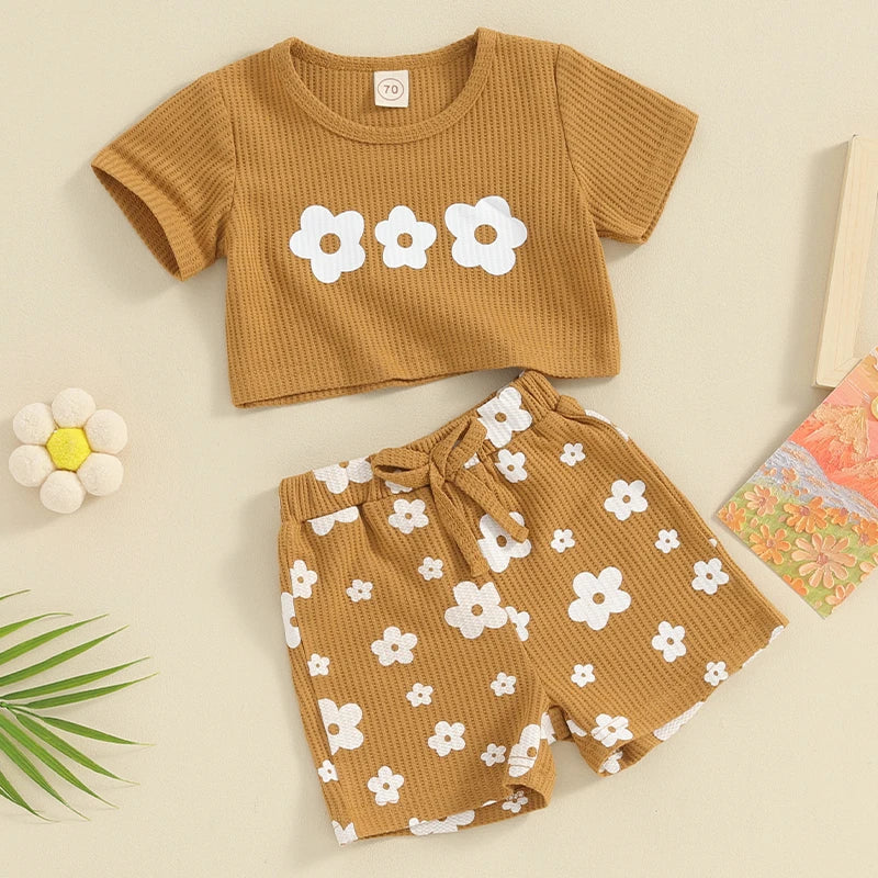 Mini Fashion™ - Confortable et élégant - Ensemble d'été pour bébé fille