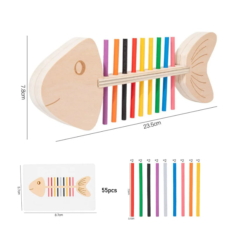 Woods™ - Reconnaître les couleurs - Puzzle poisson