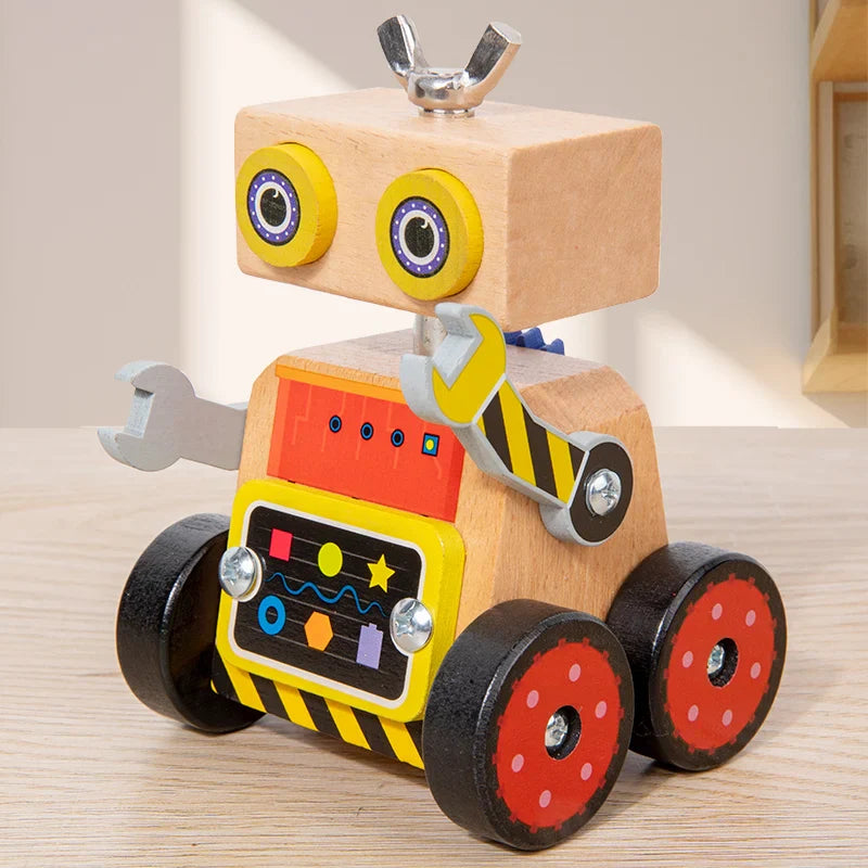 Woods™ - Construire et jouer - Robot de construction en bois