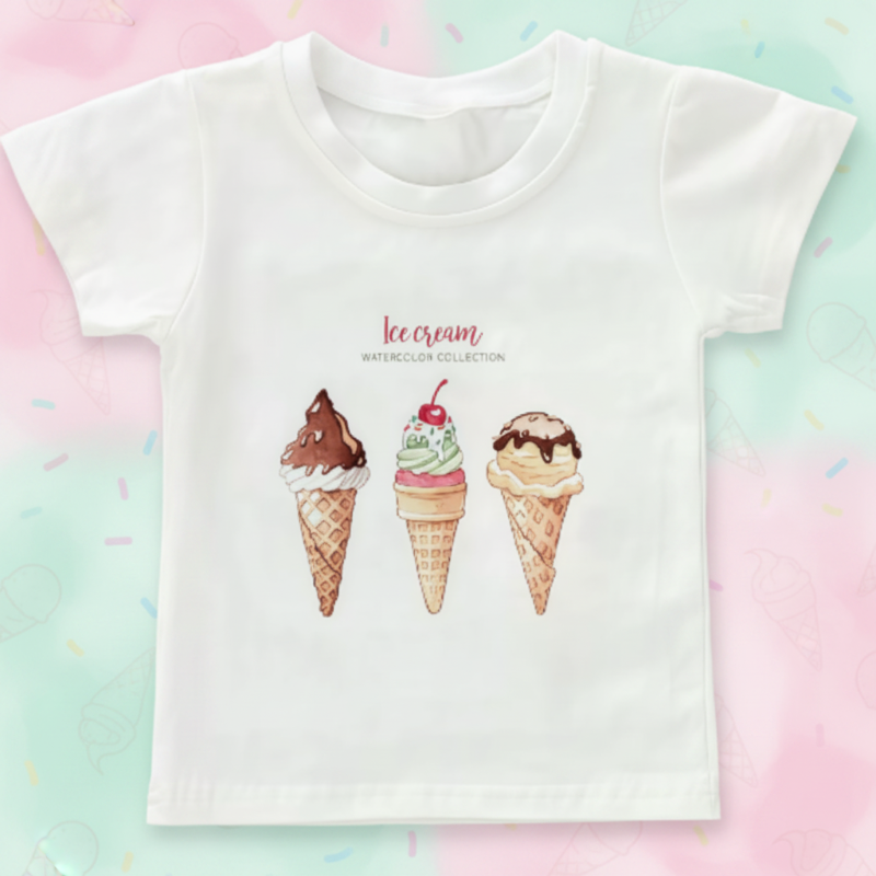 Boys & Girls Summer Tee – Confort et fantaisie – T-shirt enfant à motif amusant