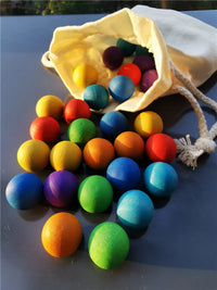 Thumbnail for Rainbow Balls™ – Boules en bois arc-en-ciel