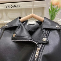 Thumbnail for Girls Leather Jacket – Tendance et élégant – Veste en cuir pour enfant