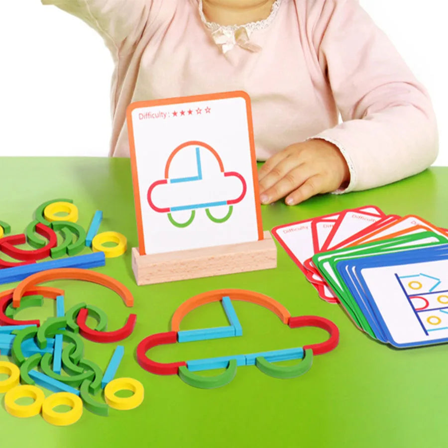 Sticks & Rings – Mince et créatif – Casse-tête en bois