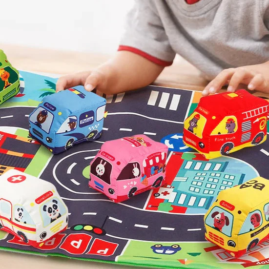 Car Playmat™ - Aventures de dessins animés - Tapis de jeu pour voiture