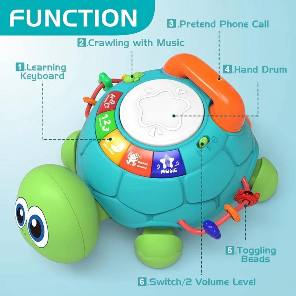 SmartTurtle – Interactif et musical - Jouet tortue avec chansons