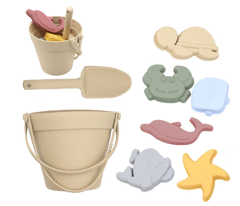 Silicone Beach Set™ - Seau de plage Aventure dans le sable - Kit de plage en silicone