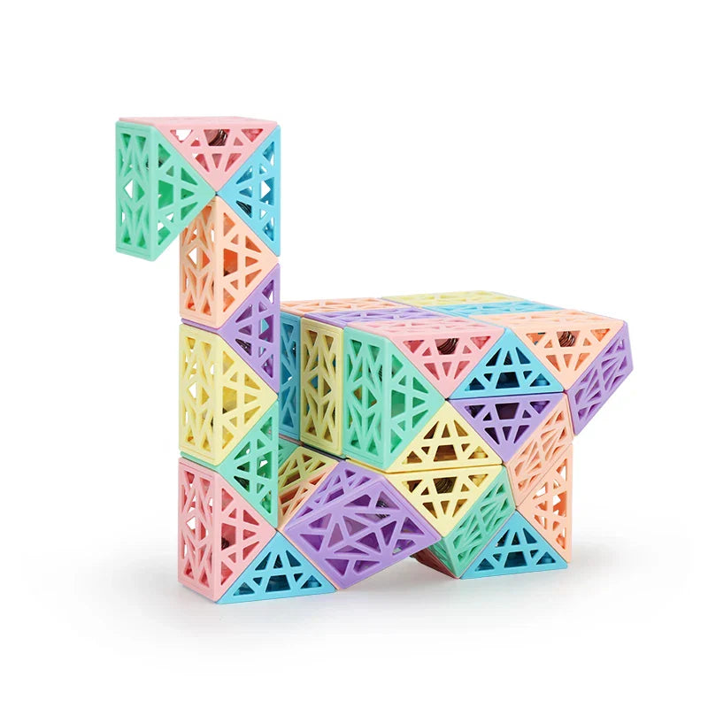 Snake Cube Set™ - Construire, tourner et explorer - Jeu de blocs de construction