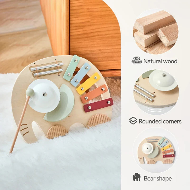 HarmonyWood – Montessori & Créatif – Instrument de musique en bois : Xylophone