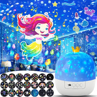 Thumbnail for CosmoGlow – Rêveur et créatif – Lampe de nuit Galaxy Projector avec rotation à 360°