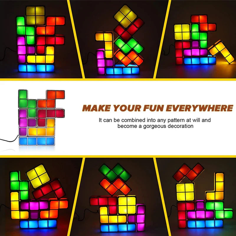 Tetris Night Light™ - Éveillez votre créativité - Lampe tetris