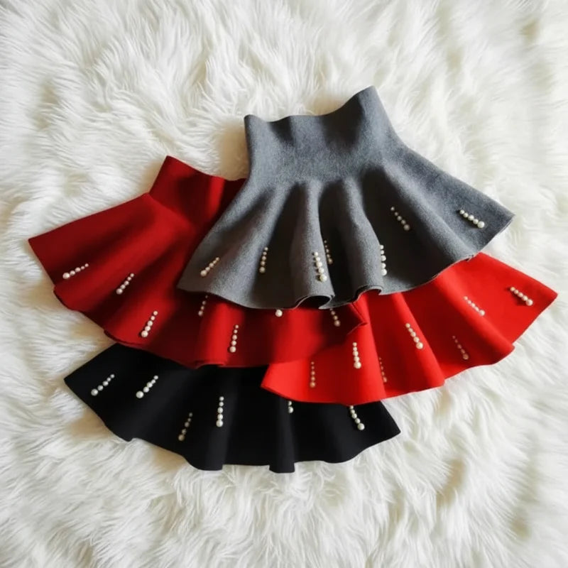 Girls Knitted Skirt – Confort et style – Jupe pour enfant