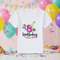 Thumbnail for Birthday Graphic Tee – Mignon et léger – T-shirt d'anniversaire pour enfant