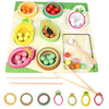 Toddler Clips™ – Assortiment de fruits et de formes – Jeu de tri éducatif