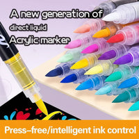 Thumbnail for ColorCraft – Créatif et durable – Marqueurs acryliques à pointe pinceau