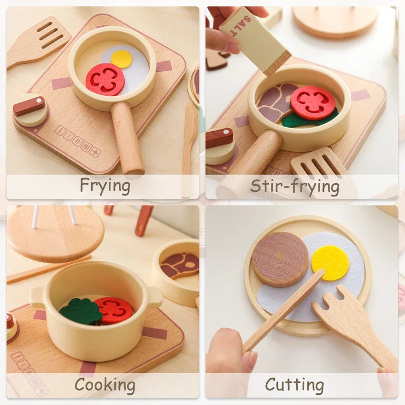 Woods™ - Mini-Chefs en action - Jeu de cuisine en bois