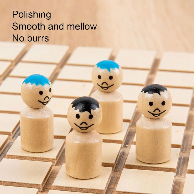 Wooden Chess Puzzle Game – Stratégie et réflexion – Jeu de société