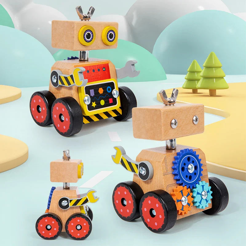 Woods™ - Construire et jouer - Robot de construction en bois