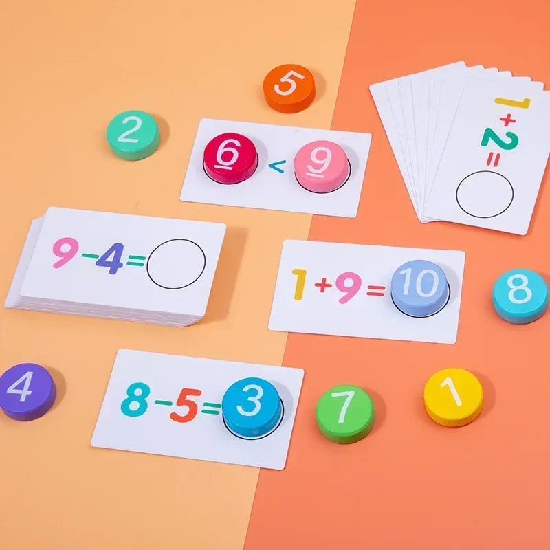 Math Tokens™ - Compter et résoudre - Cartes d'arithmétique Enfants