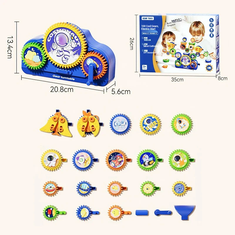 SmartGears – Éducatif et amusant – Jeu de roues dentées électriques 3D