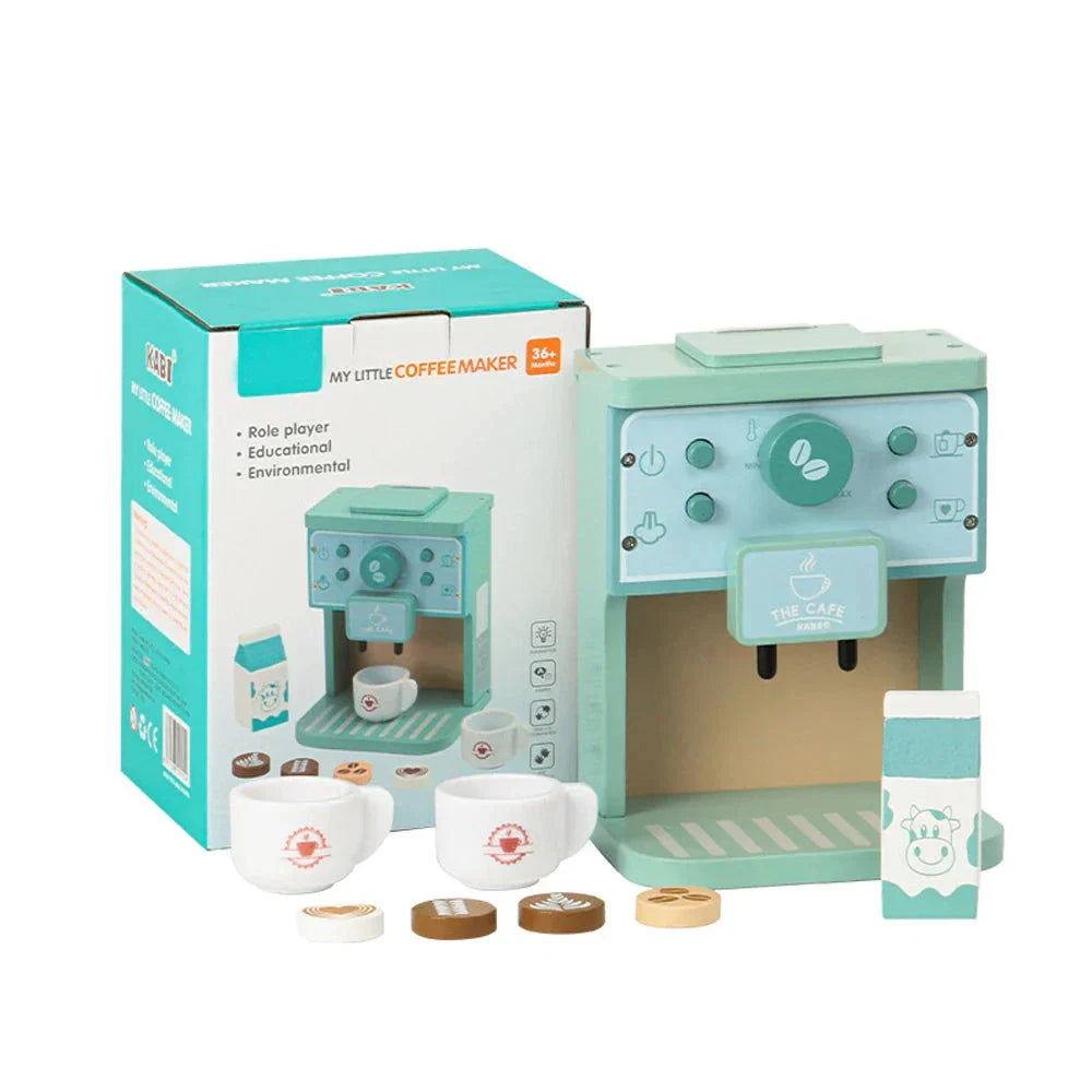 Woods™ - Beaucoup de Plaisir en Cuisine - Set de Jeu de Café en Bois pour Enfants