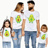 Mini Fashion™ - T-shirt Avocat Blanc : Assortissez Toute la Famille avec Style