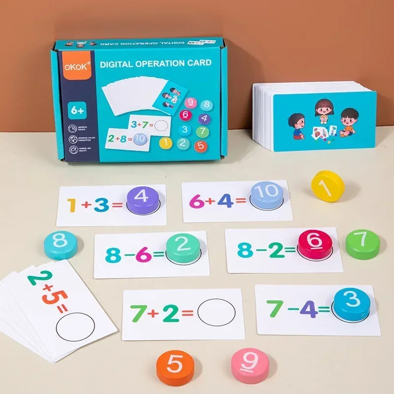 Math Tokens™ - Compter et résoudre - Cartes d'arithmétique Enfants