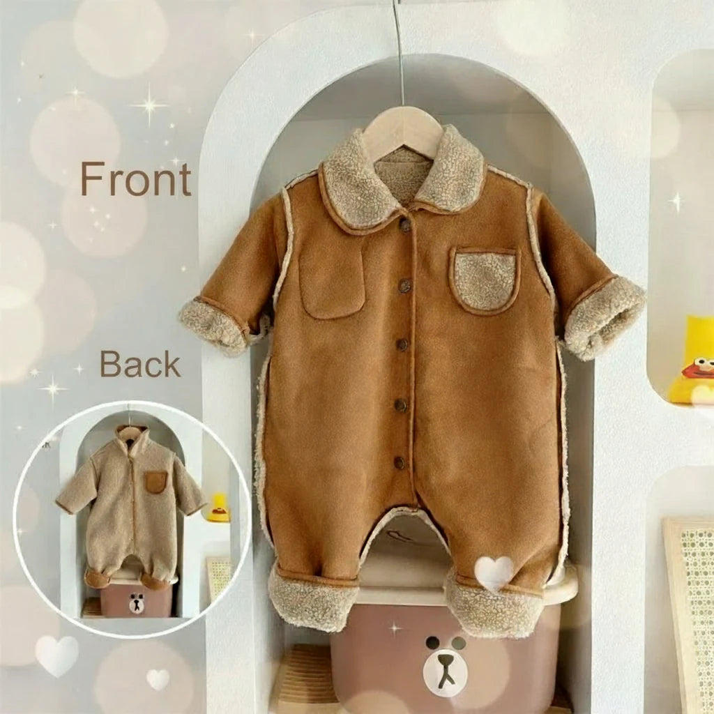 CozyNest – Confortable et tendance – Combinaison d'hiver épaisse avec capuche