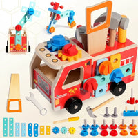 Thumbnail for BuildRescue – Éducatif et créatif – Camion de pompiers en bois