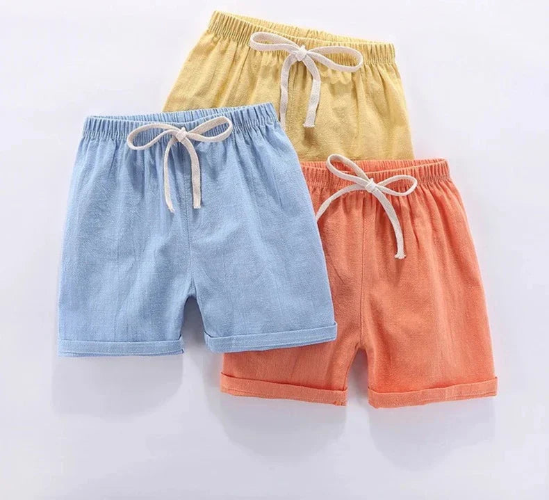 Mini Fashion™ - Tissu à séchage rapide - Short en coton et lin