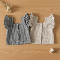 Thumbnail for Girls Ruffle Tee – Léger et mignon – Ensemble de vêtements pour enfants