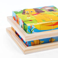 Thumbnail for CubePuzzle – Ludique et éducatif – Puzzle en blocs de bois 3D