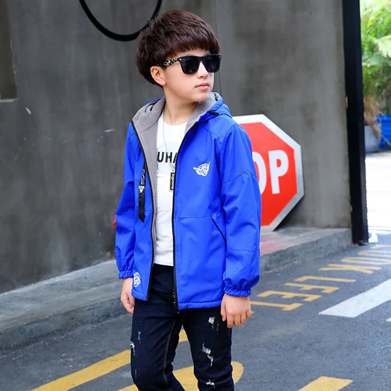 Reversible Kids Jacket – Imperméable et coupe-vent – Veste légère