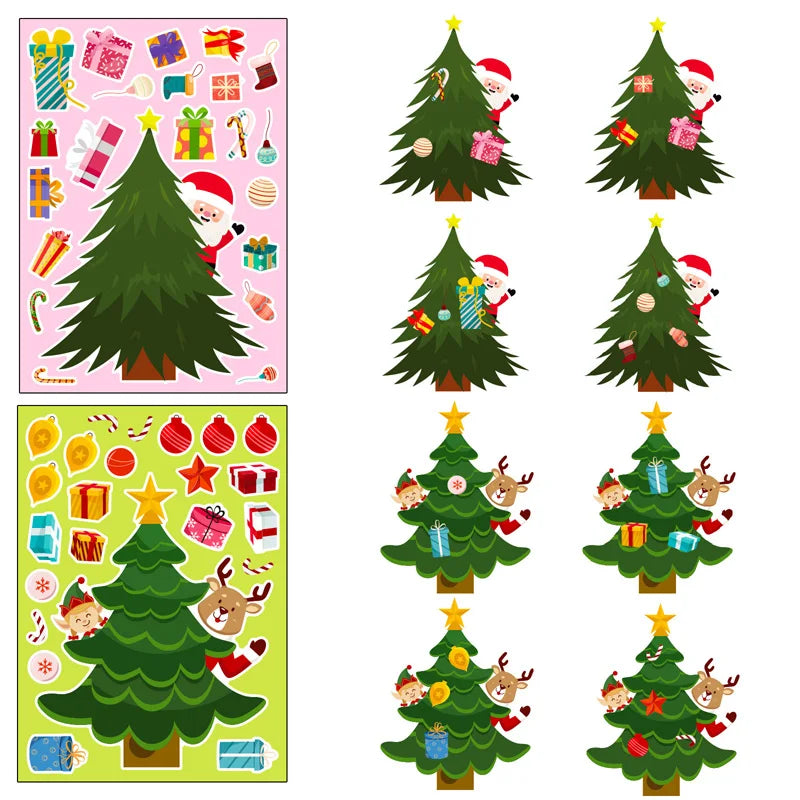 Xmas Tree Stickers™ - Construisez votre propre miracle de Noël - DIY Stickers